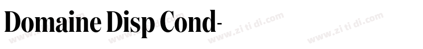 Domaine Disp Cond字体转换 Domaine Disp Cond字体转换